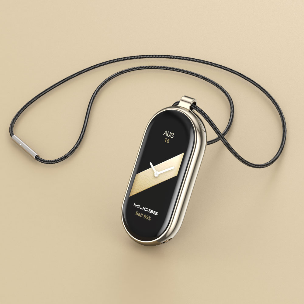 Mi Band 8 Strap Necklace for Xiaomi Smart Band 8 NFC Bracelet Mi band 9 Smart Watch Neck Decoration Pendant Mi Band 8 Accessory: Black Yellow