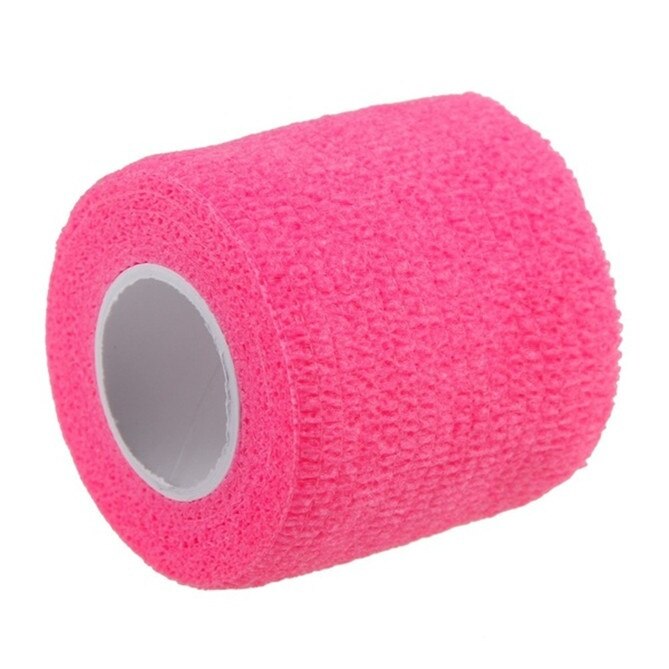 Vendaje para dedo, soporte de muñeca, fútbol, baloncesto, deportes, soporte de tobillo, rodillera, Cinta de soporte de cintura: Rosa