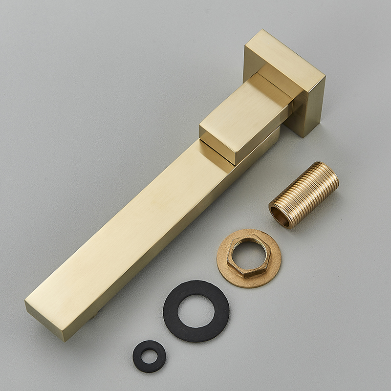 Senlesen Wall Mount Basin Faucet Spout Brass Shower Faucet Accessories Replace Waterfall Bathtub Spout,Chrome/Black/Brushed Gold
