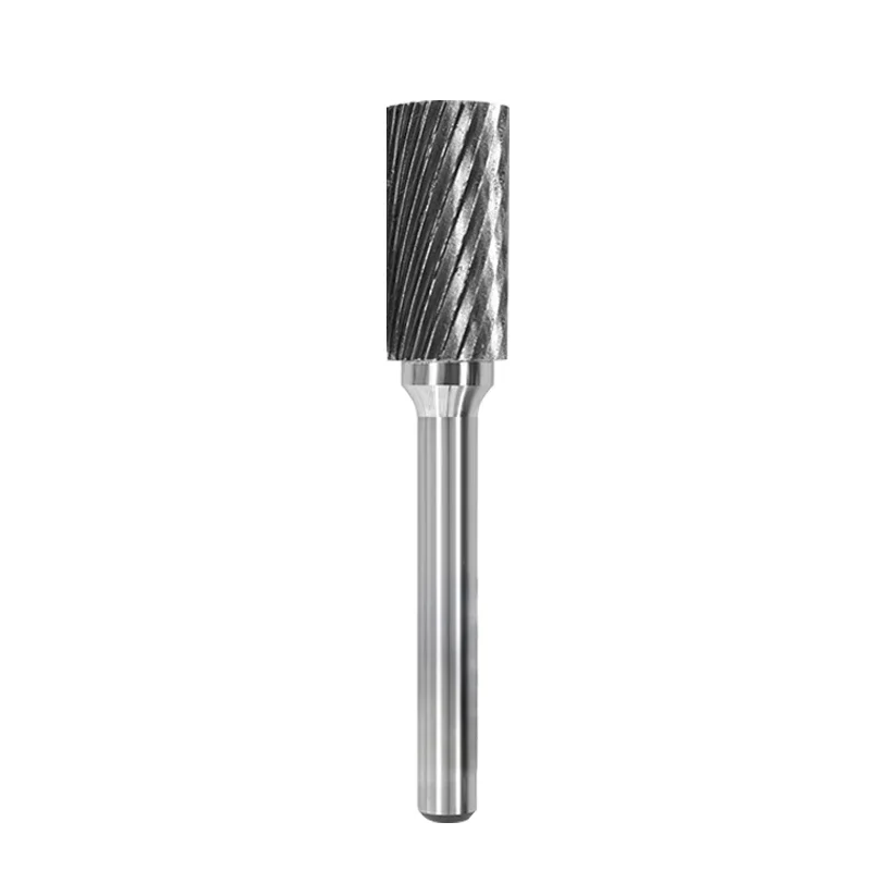 Zylindrischer Kugelkopffräser, Wolframstahlschleifer, Hartmetall-Rotationsfeile, Metallschleifen, Gravieren, Einzel- und Doppelnut: 3,175*2*15 / 35mm
