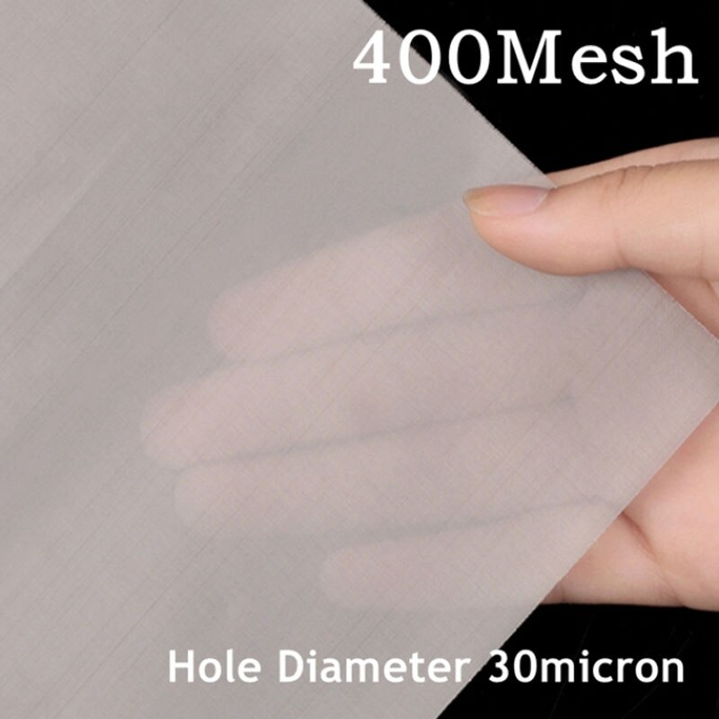 4-400 mesh 30 x 30cm ruostumaton teräsverkko suodatin verkko metalli etukorjaus kiinteä verkko suodatin kudottu lanka seula levy suodatin: 400 mesh