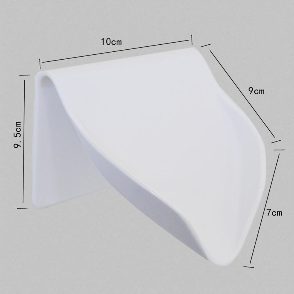 Wall Mount Stable ABS Practical Hygienic Storage Home Quick Drain Bathroom Self Adhesive Soap Holder No Drilling Space Saving