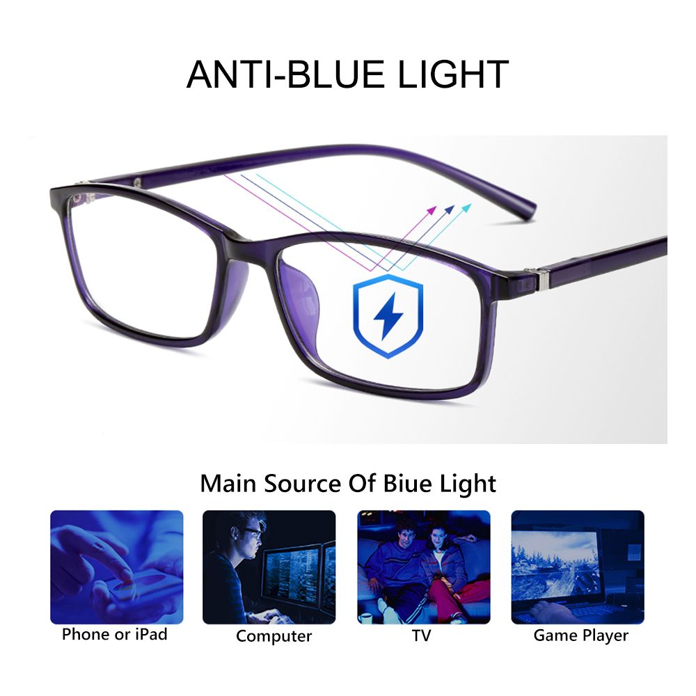 Blue Light Blocking Glasses TR90 UV400 Filter Sunglasses Radiation Protection Computer Eyewear Anti Eyestrain Gaming Glasses