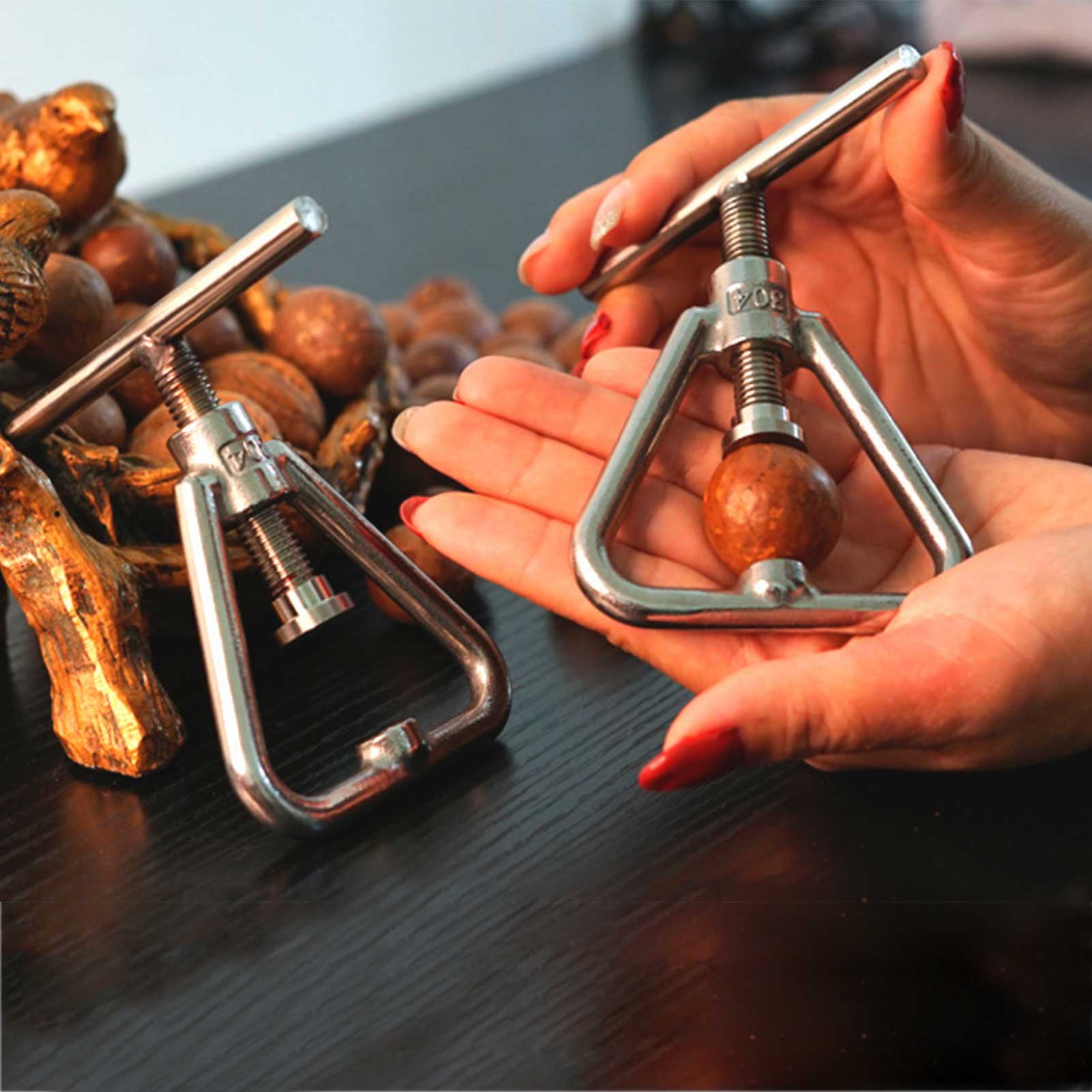 Nut Opener Machine Walnut Sheller Tool Stainless Steel Macadamia Nut Opener Opening Household Kitchen Accessories Gadgets