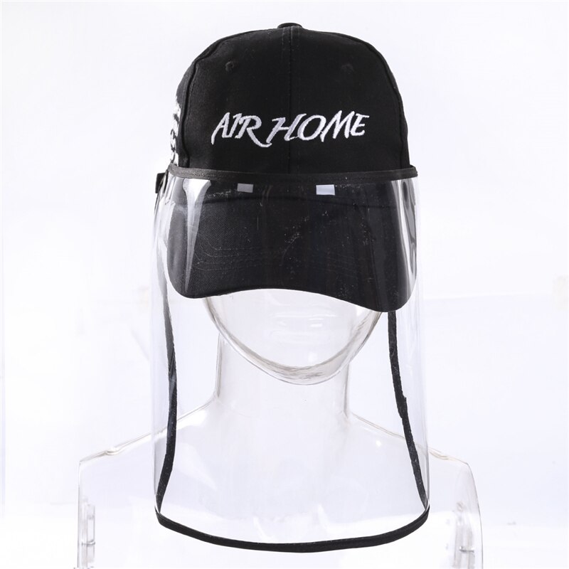 Trend Women Men Safety Baseball Hat Anti-Dust Anti- Splash Protection Removable Cover Caps Prevent Droplets Cover