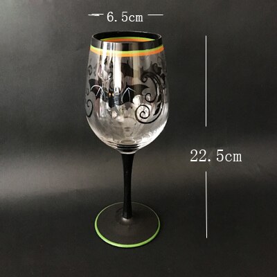 Interessant Blei-frei Gemalt Rotwein Tasse Hand gemalt becher Wein glas Cocktail glas Runde tassen Bar Hotel Party Getränk: A9