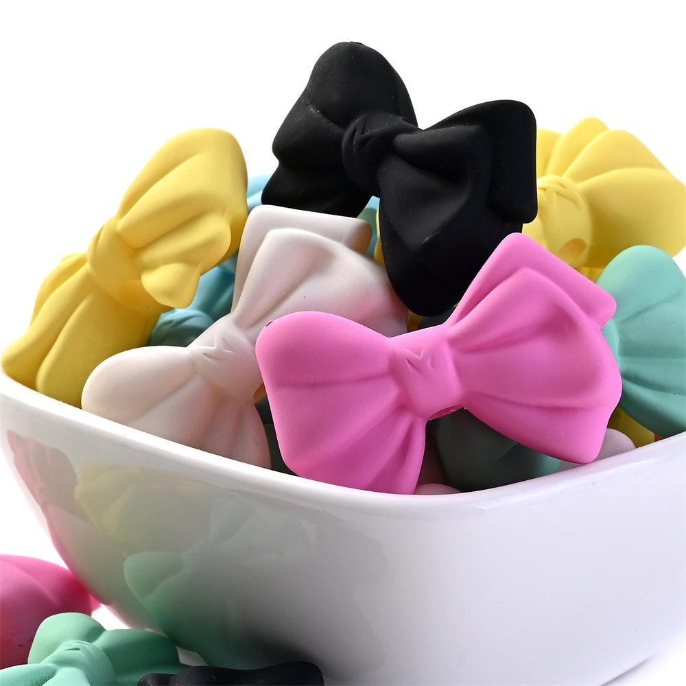 5 uds. Cuentas de nudo de lazo de gran tamaño, cuentas de joyería con lazo acrílico Multicolor para hacer joyas, pendientes, collar, colgante de cadena para teléfono