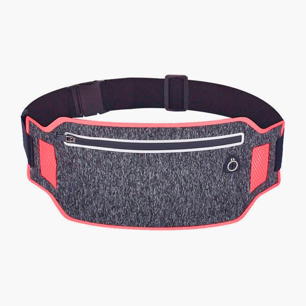 Waterproof Running Waist Belt Bag Outdoor Sports Cell Phone Case Smartphone Pouch For iPhone 11 XR Mobile Phone Wallet Belly Bag: Red