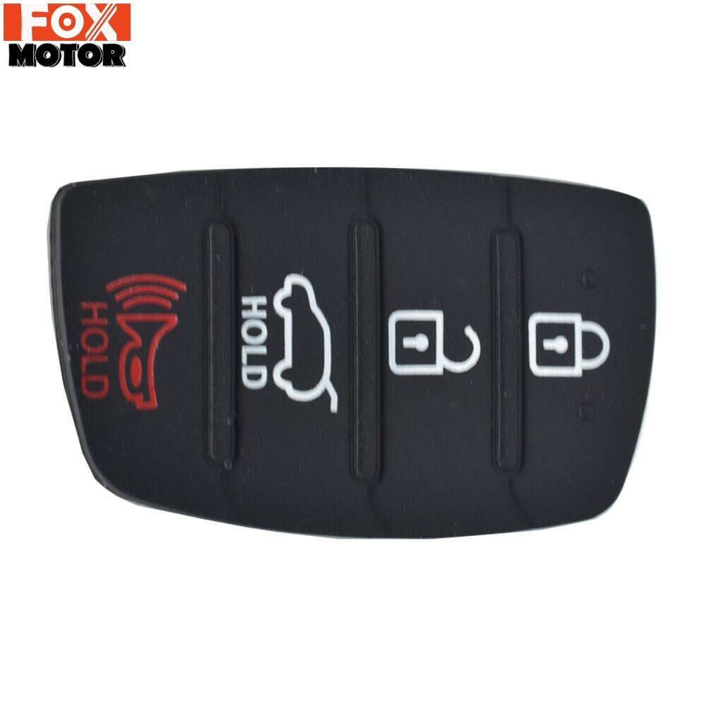 Replacement Rubber 4 Button Pad For Hyundai Tucson Santa fe / ix45 ...