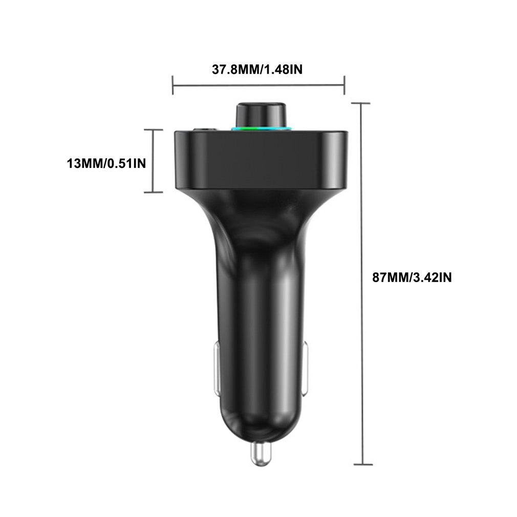 Bluetooth-autolautsprecher, kabelloser 5.0 -chip-player,  f4 sender, ambientebeleuchtung, usb-stick-karte, verstärkter, stoßfester player