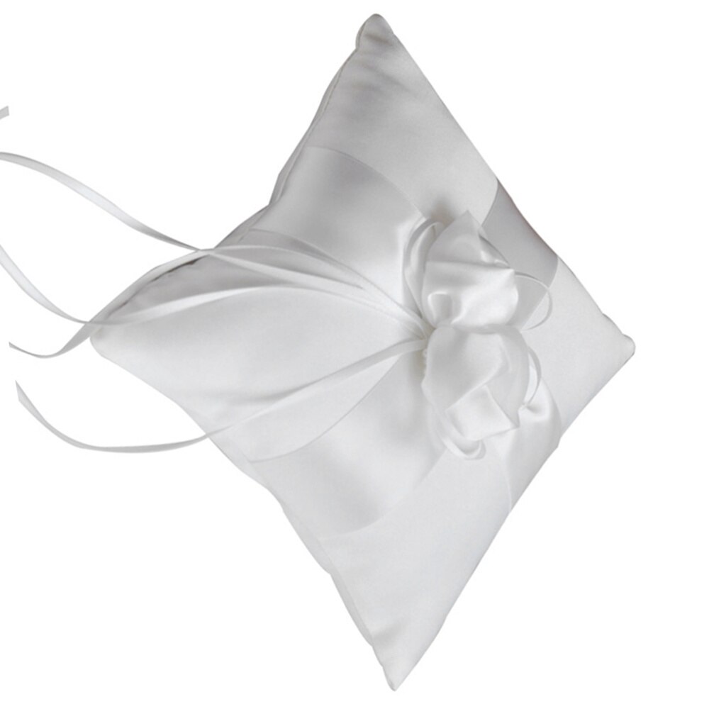 Wedding Ring Pillow Wedding Square Ring Cushion Flower Finger Ring Pillow Bride Ring Pillow
