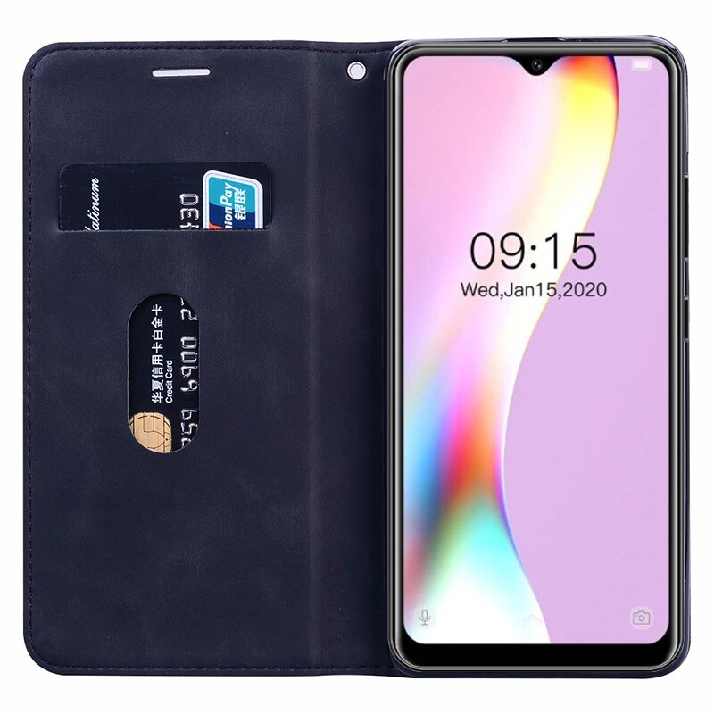 Housse portefeuille pour Oukitel C19 étui à rabat en cuir PU magnétique étui de téléphone pour Capinha para celulaire Oukitel C19 C18 C17 Pro Hoesje: for Oukitel C17 Pro / XN Black