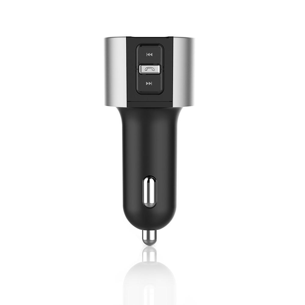 Handsfree Bluetooth Quick Charge 2.0 Usb Adapter Auto MP3 Speler Fm Auto Transmitter Opladen Telefoon Oplader Audio Ontvanger Zwart