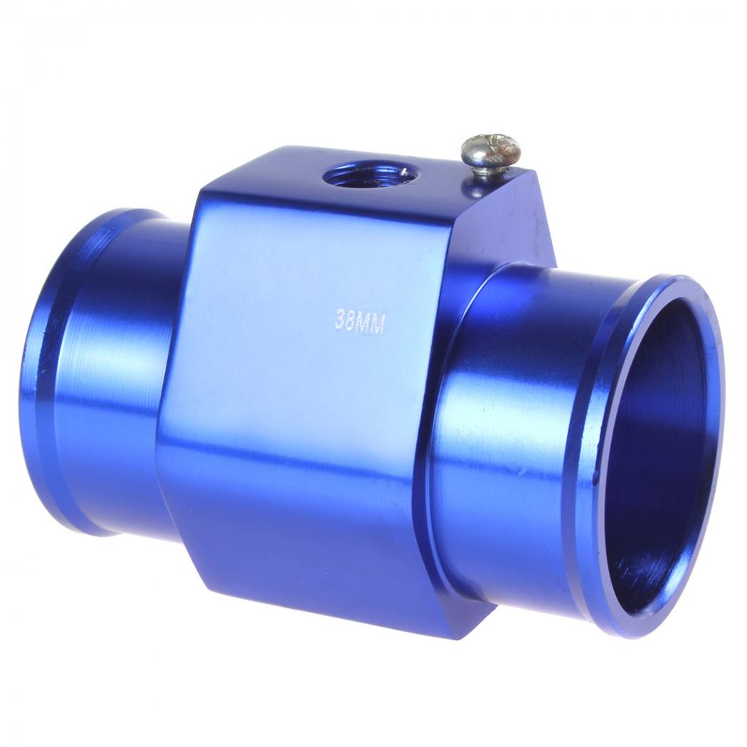 Blue Water Temperature Temp Sensor Guage Adapter 38mm Aluminium with Clamps
