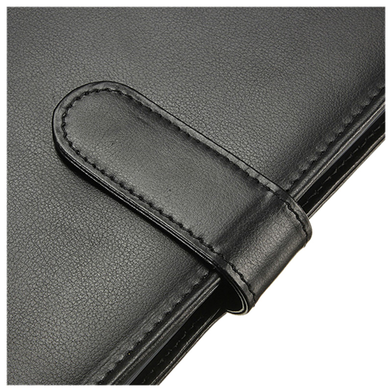Black A4 Executive Conference Folder Portfolio PU Leather Document Organiser