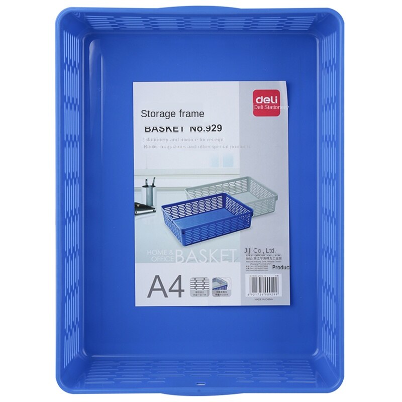 Mesh Document Basket A4 Storage Basket Storage Box File Shelf Documentation Column Multilayer Document Basket Blue