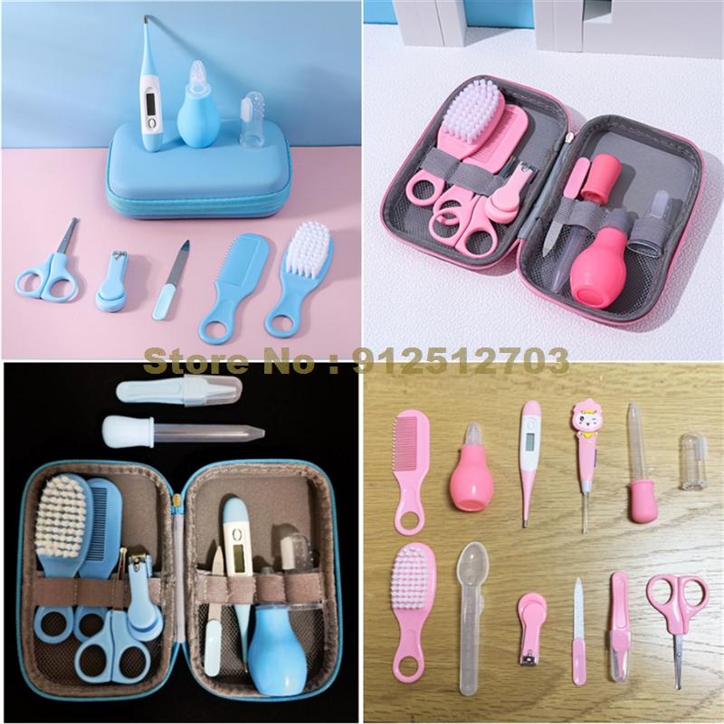 8/10/12pcs Baby Care Kit Baby Hygiene Kit Nail Scissors Clipper Portable Infant Child Health Care Tools Sets For Toddler