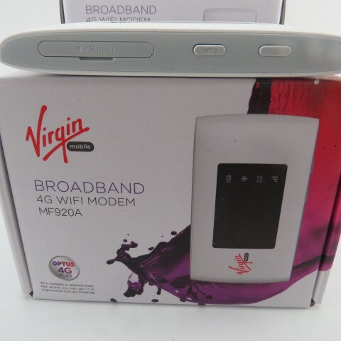 Virgin förbetalt mobilt bredband 4g router wifi modem zte  mf920a