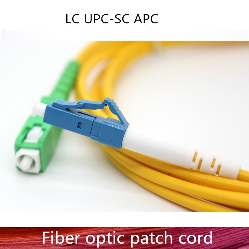 LC/UPC to SC/APC Fiber Optic Patch Cord Cable LC-SC 1m/3m/5m/10m/20m/30m Jumper Single Mode Simple Fiber Optical Parch Cord: 1m 5pcs