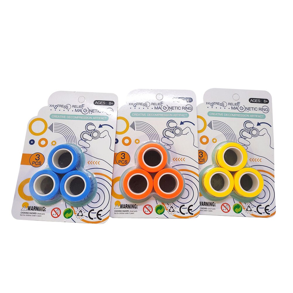 Magnetische Ring Magnetische Vinger Tip Speelgoed Stress Relief Finger Spel Voor Kinderen En Volwassenen