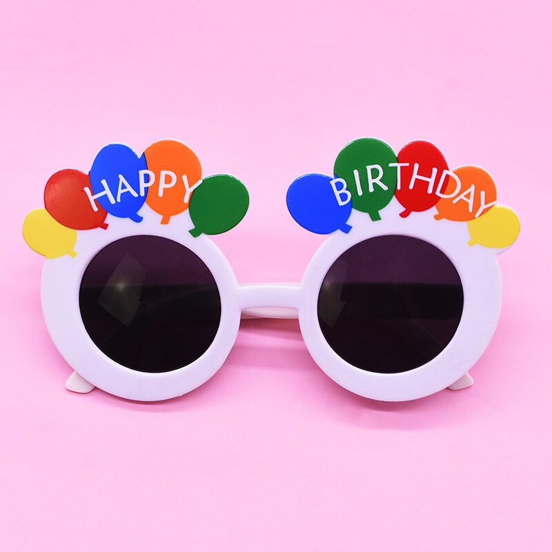 Verjaardagsfeestje Bril Grappig Zonnebloem Kaars Cake Zonnebril Voor Gelukkige Verjaardag Gunsten Photo Booth Props Decoratie Kids 8: B08
