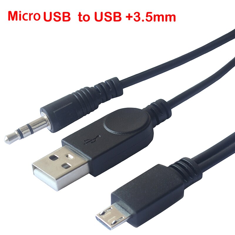 Micro USB to Jack 3.5mm AUX cable/USB Male for bluetooth portable cd player
