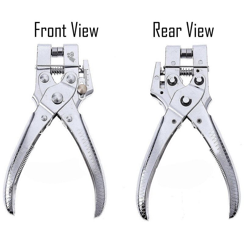 Eyelet Hole Punch Pliers Punch Pliers Set with 100 Eyelets Eyelets and Hole Punch Kit for Leather, Belt, Shoe,