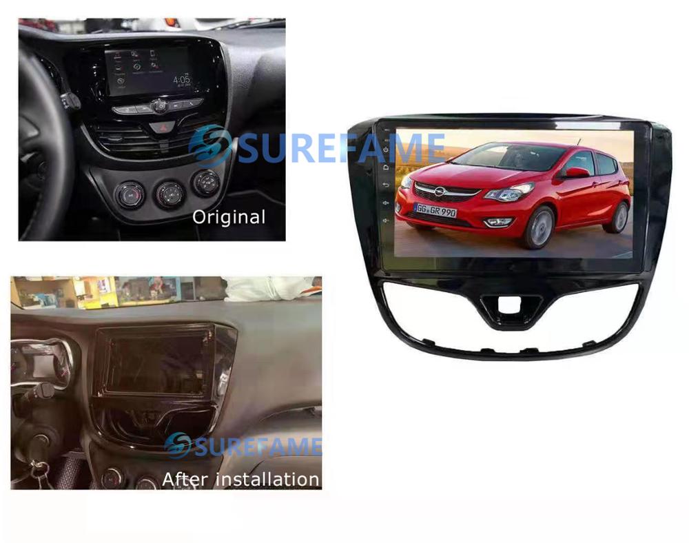 9 inch Car Fascia Radio Panel for VINFAST Fadil / OPEL KARL Dash Kit Install Facia Console Bezel Adapter 9inch Plate Cover