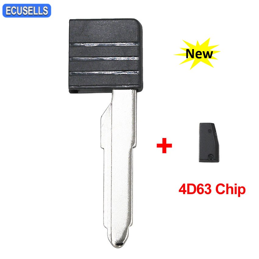Smart Card Emergency Key Blade Maz13 Blank Insert Key with / without 4D63 80bit Chip for Mazda 5 6 CX-7 CX-9 MX-5 Miata RX-8