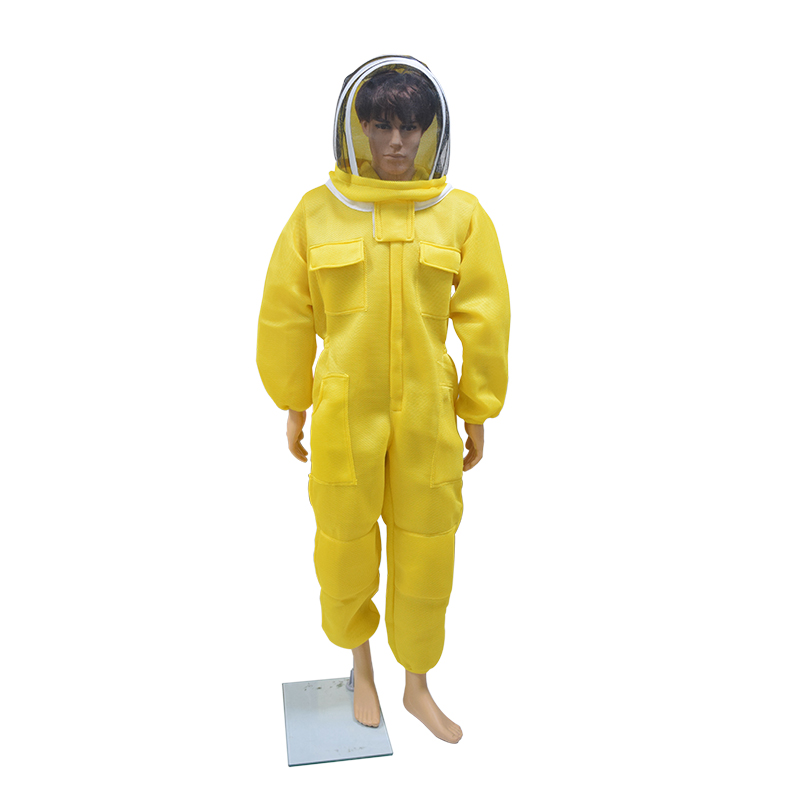 Bee Suit Grade Preferred 3D Air Cotton Fabric Full Body Beekeeping Protective Clothing Beekeeper Suits Equipment: XXL / army green
