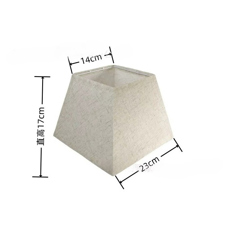 KD-Abat-jour d'angle carré en toile de jute, petite et grande lampe de table, lampadaire, abat-jour en lin beige, lin naturel, fabriqué à la main: green