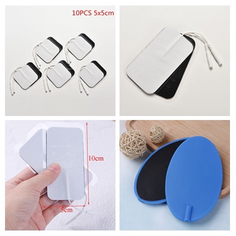 2/10Pcs Massage Elektroden Voor Ems Tens Machine Massager 5 Stijlen Lange Levensduur Head Elektrode Lood draden Kabel Therapie Machine