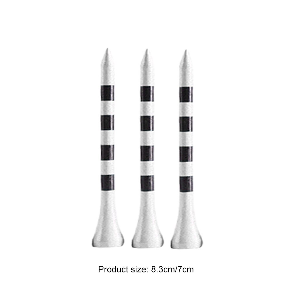 100Pcs Golf Tees Bamboe Golf Training Swing Praktijk Accessoires Golf Tees Gestreepte Bal Houder Kussen Tee Onbreekbaar Golf Tees