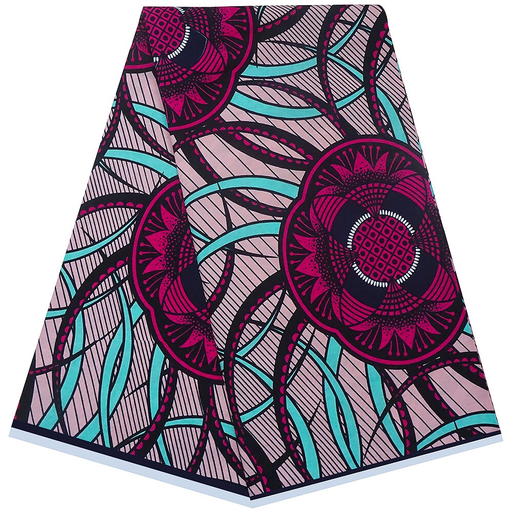 6 Yards African Fabric, African Ankara Wax Print Fabric for