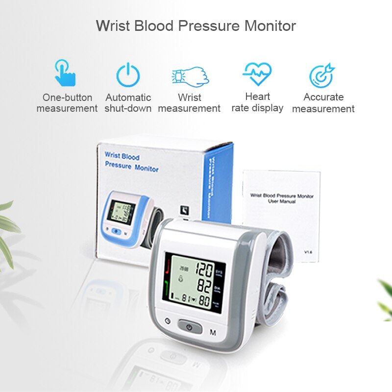 Professionelle Automatische Manschette Tensiometer Tonometer Blutdruck Monitor Haushalts Bp Maschine Für Messung