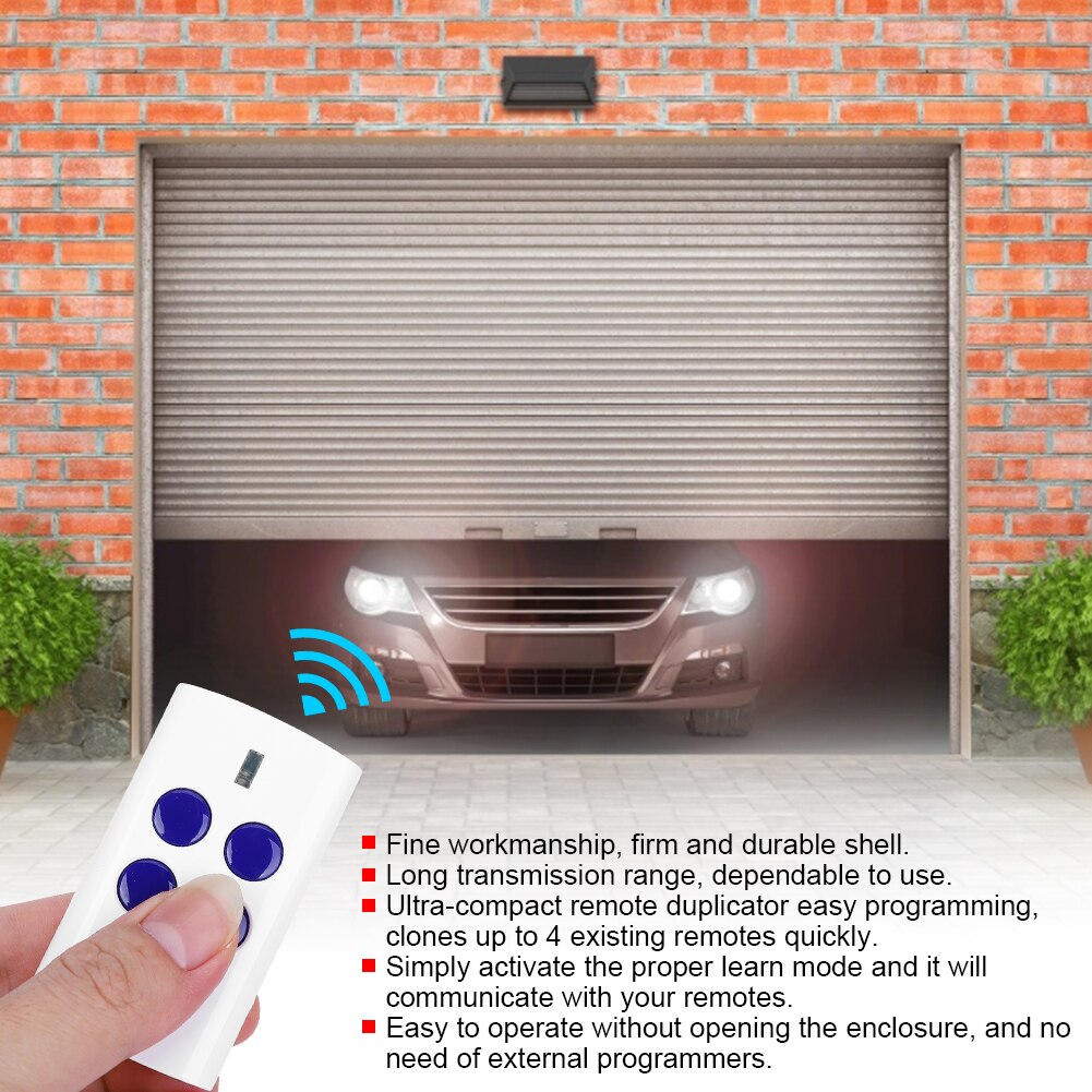 Rolling code Wireless remote control transmitter portable keyfob 400/300 remote control use for garage door openers