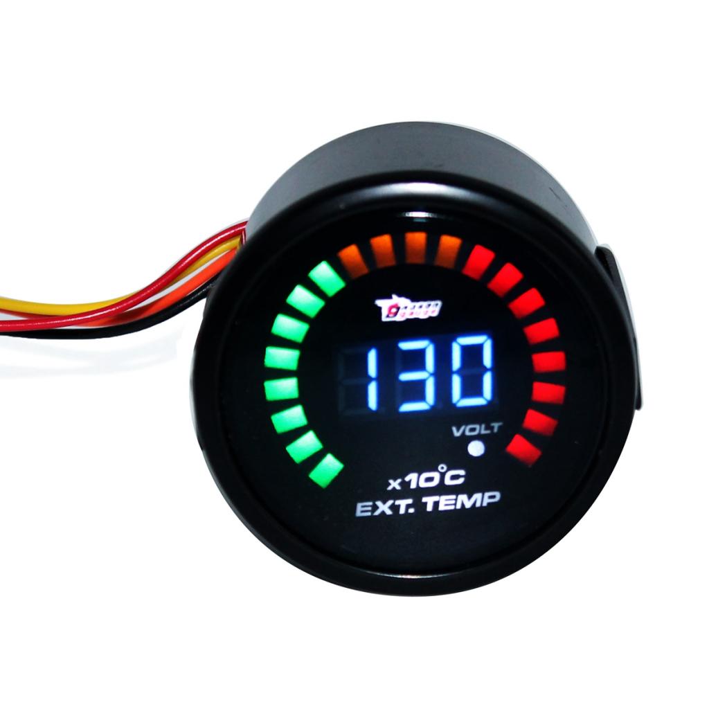 Auto Car 12V Exhaust Gas Temperature TEMP Gauge LED Digital - 52mm