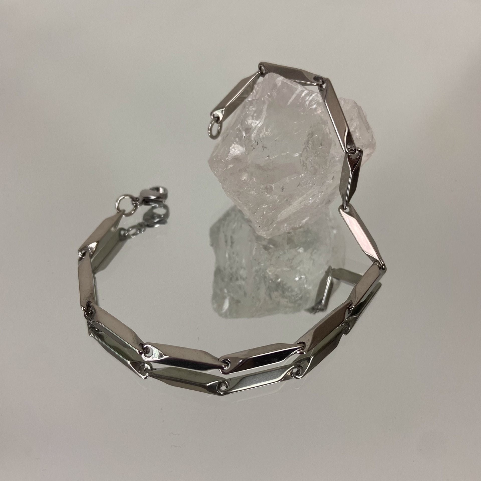 Bracelet chaîne de graines de Melon en acier inoxydable pour hommes et femmes, accessoires Punk gothique hip hop, tendance unisexe, bijoux de créateur, pour amoureux