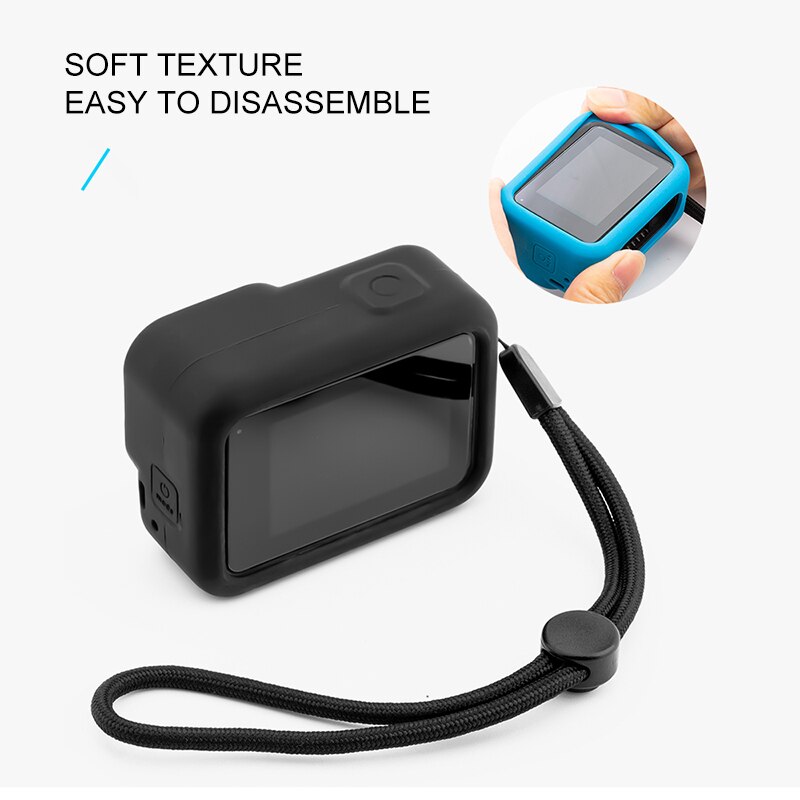 Soft Silicone Body Case For Gopro Hero 8 Case Silicone Protective Full Cover Shell For Gopro Hero 8 Action Camera Accessorie