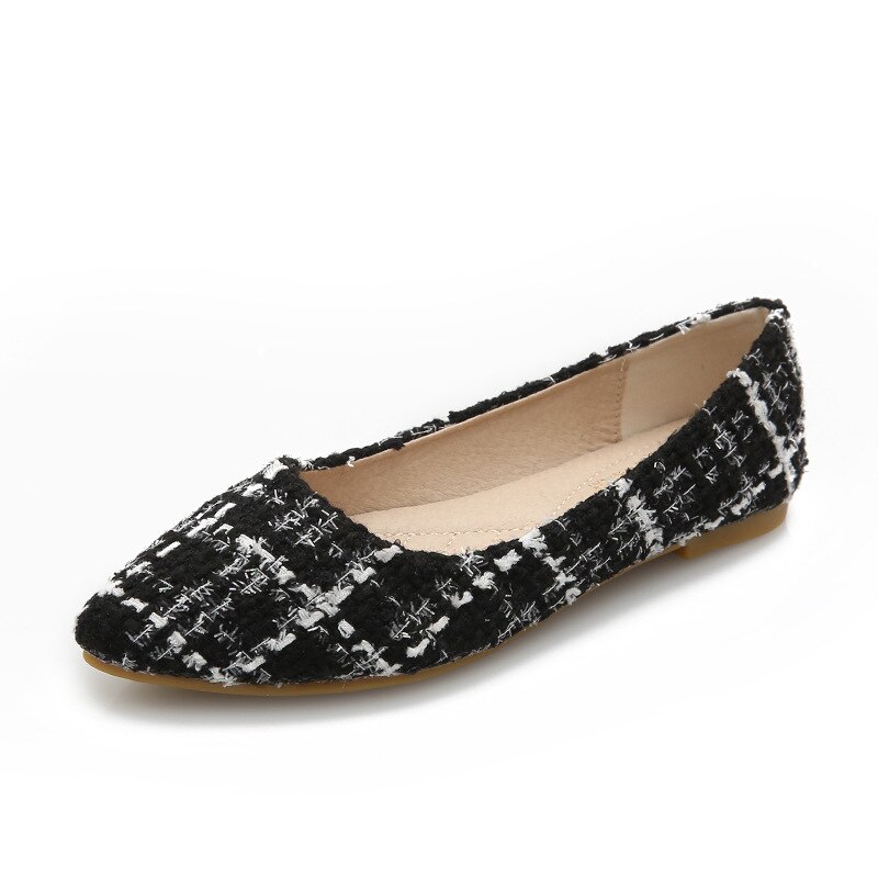 Korean Shoes Low Heels Loafers With Fur Bow-Knot Autumn Casual Female Sneakers Dress Flats Women All-Match Pointed Toe Slip