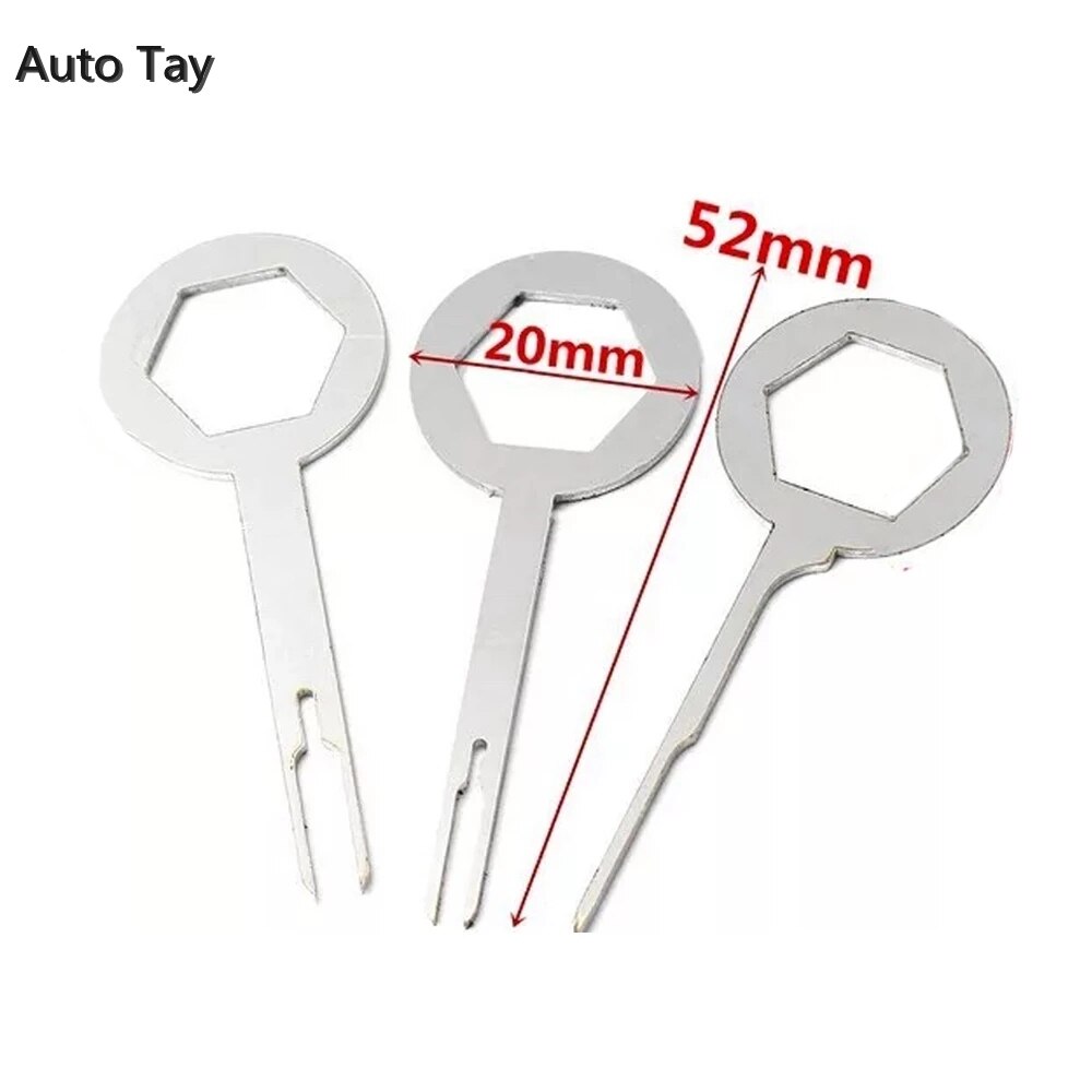 3 Stks/set Auto Terminal Removal Tool Kit Automotive Pin Extractor Plug Auto Reparatie Tool Kabelboom Crimp Puller Verwijder Tool