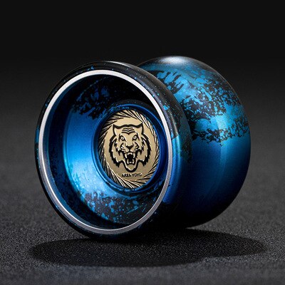 Cool Tiger Magicyoyo Butterfly Yoyo Unresponsive Competition Yo-yo Aviation Aluminum Alloy Yoyo Toys for Kids: Blue Black