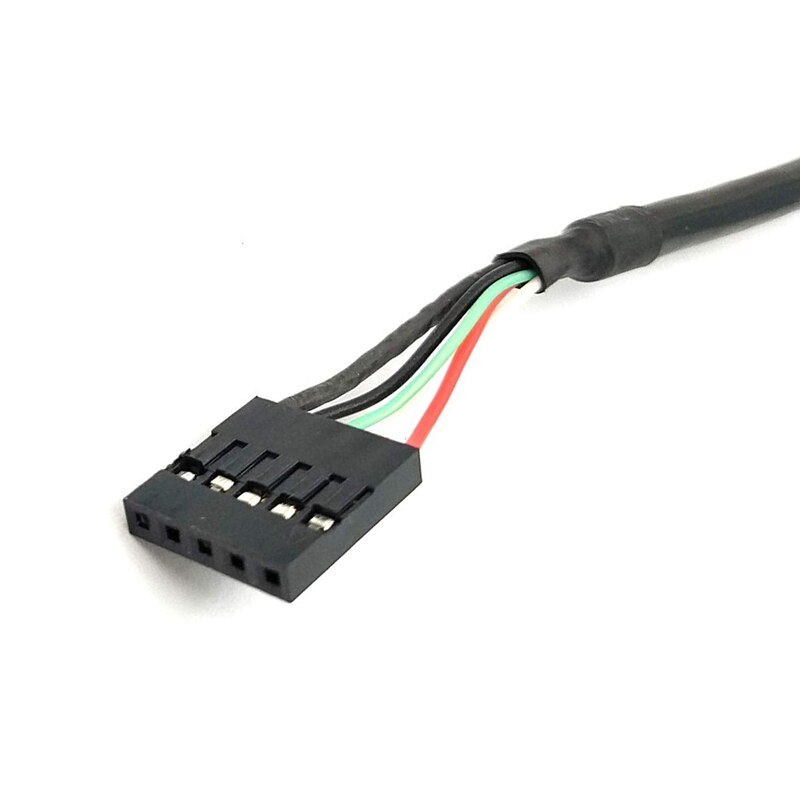 Top (2-Pack) 50 Cm 5 Pin Moederbord Vrouwelijke Header Micro-Usb Male Adapter Dupont Extender Kabel (5pin/Micro -Usb)