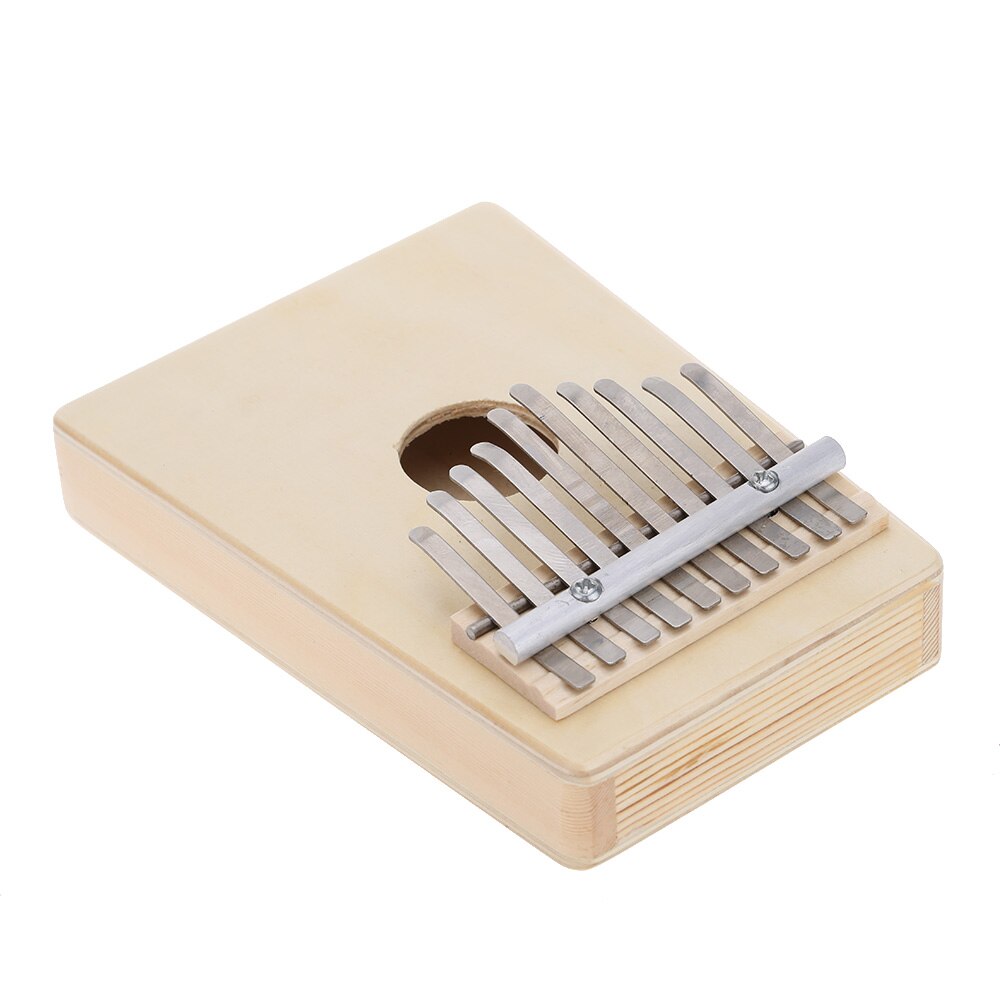 10 Key Mbira Finger Thumb Music Piano Hollow Pine Education Toy Musical Instrument for Music Lover and Beginner