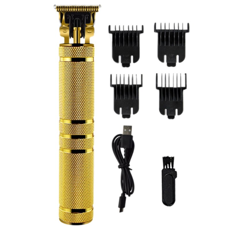 Cordless Trimmer, Men's Bald Hair Clipper T-Shaped Hair Clipper Zero Clearance Detail Contour Razor