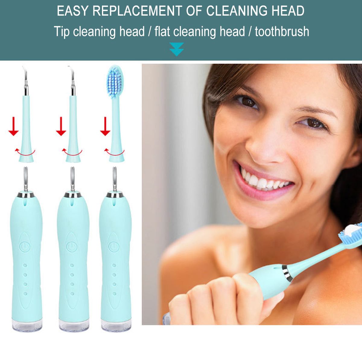 4 Grades Adjustable Electric Ultrasonic Sonic Remove Dental Stones Cleaning Instrument Washing Machine Whitening Teeth Oral Care