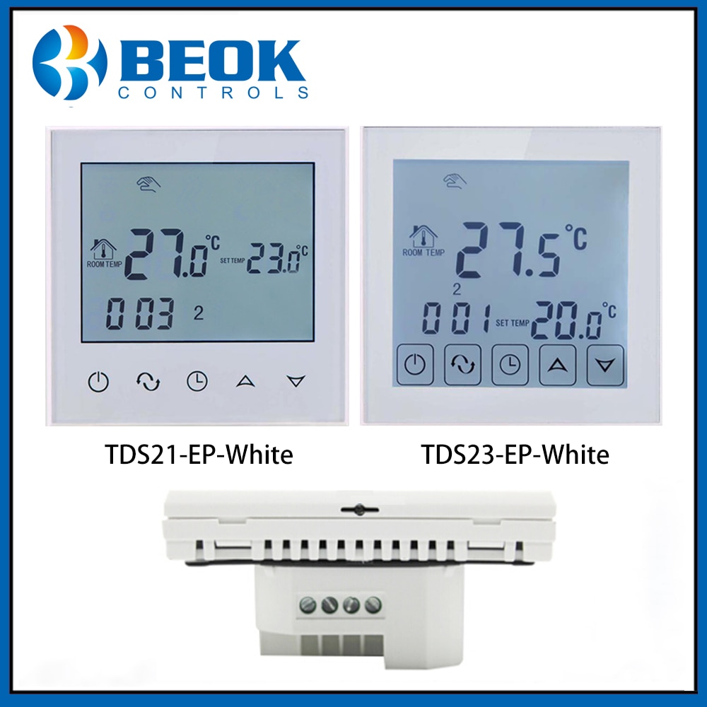 TDS23-EP or TDS21-EP Touch Screen Underfloor Heating Thermostat Room Thermostat Temperature Control for Electric Warm Floor