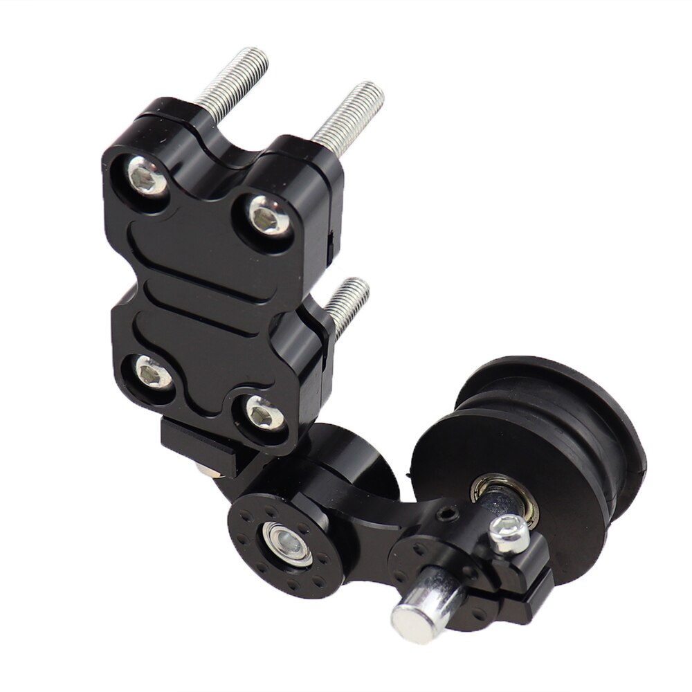 Universal Aluminum Black/Red/Silver/Blue/Gold Alloy Brand Adjuster Chain Tensioner Roller For Motorcycle /Chopper ATV: Black