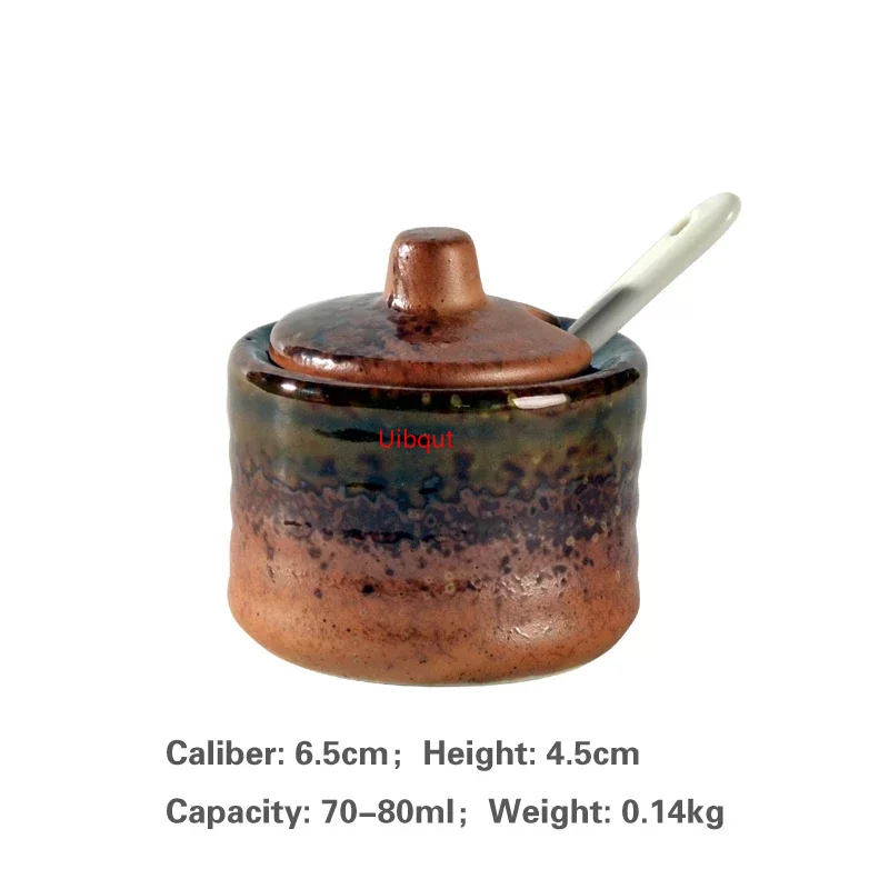 Japanische Panzer kreative Gewürz Dosis Keramik Gewürz Panzer Küchen geschirr Aufbewahrung flaschen und Gläser Flasche Glasflasche Gläser: Freier Raum