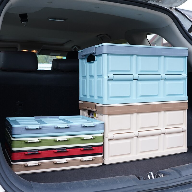 Caja de almacenamiento plegable para maletero de coche, herramientas de pesca de alta capacidad, caja organizadora de artículos diversos, caja organizadora para salida de alimentos, caja de accesorios para bebidas
